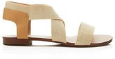 Thumbnail for your product : Splendid Cassandra Metallic Crisscross Flat Sandals
