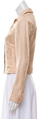 Prada Silk Button-Up Jacket Pink Silk Button-Up Jacket