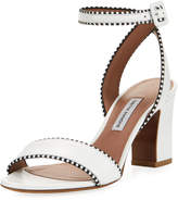 Thumbnail for your product : Tabitha Simmons Leticia Leather Ankle-Wrap Sandal