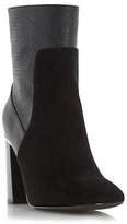 Thumbnail for your product : Head Over Heels Ladies REN Mixed Material Flared Heel Ankle Boot Black 8