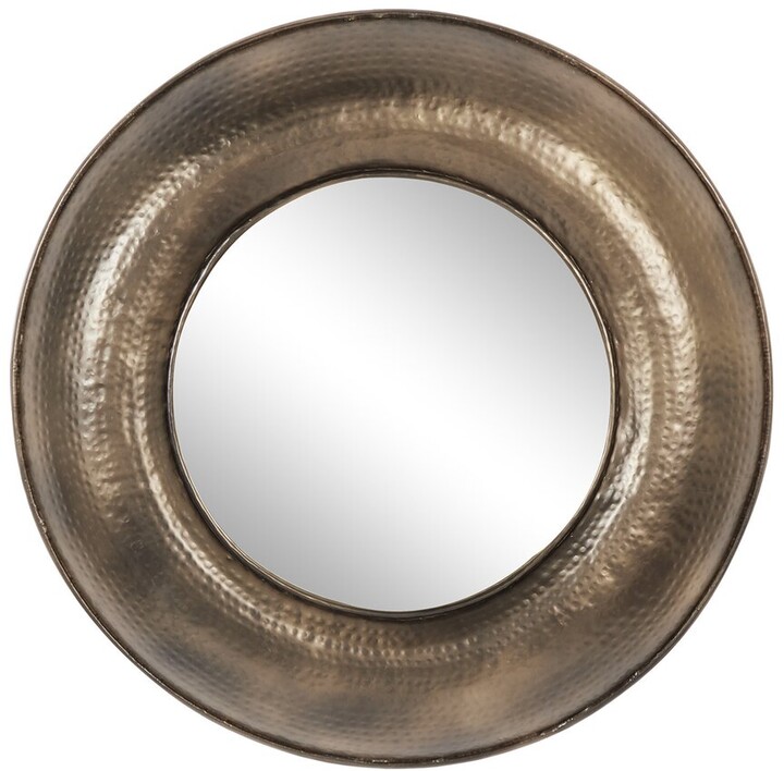 Peyton Lane Bronze Modern Metal Wall Mirror ShopStyle