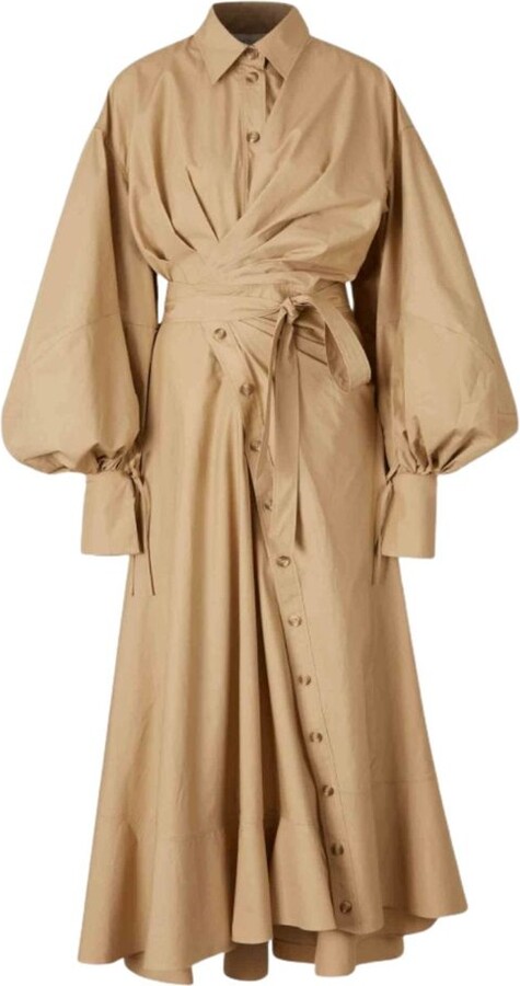 Zimmermann Rebellion Poplin Midi Dress