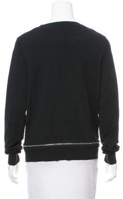 Sandro Zip-Accented Knit Cardigan