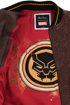 Robert Graham x Marvel Panther Throne Leather Jacket