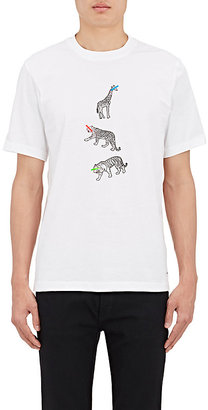 Paul Smith Men's Animal-Graphic Jersey T-Shirt-WHITE