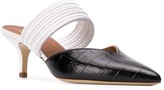 Thumbnail for your product : Malone Souliers Maisie crocodile-embossed mules