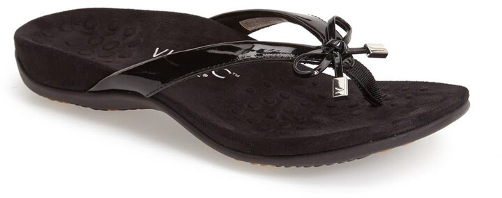 vionic bella bow flip flop