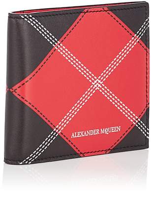 Alexander McQueen Men's Leather Money Clip Billfold - Black