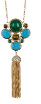 Thumbnail for your product : Cole Haan Bezel Set Cluster & Tassel Drop Necklace