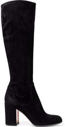 Gianvito Rossi Suede Knee Boots
