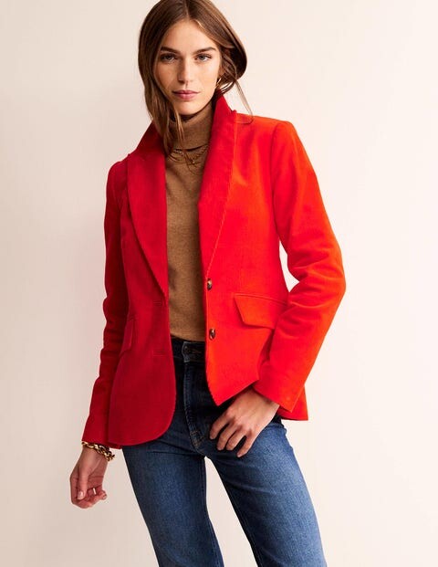 Ready for Takeoff Blazer in Red – Simply Blush