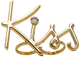 Thumbnail for your product : Lanvin Brass Kiss Ring