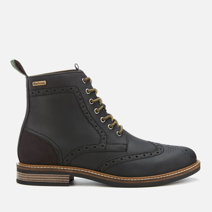 mens brogue lace up boots