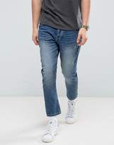 Thumbnail for your product : ONLY & SONS Jeans In Tapered Cropped Fit With Distress
