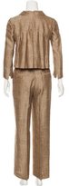 Thumbnail for your product : Oscar de la Renta Silk & linen-Blend Pant Suit
