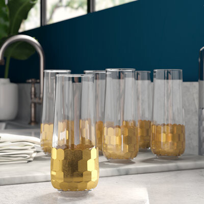 Everly Quinn Downer 8 oz. Flute Glass