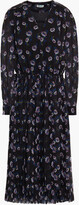 Thumbnail for your product : Kenzo Pleated Floral-print Chiffon Midi Dress