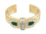 Thumbnail for your product : Rachel Zoe Deco Emerald Cuff