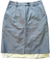 Thumbnail for your product : Dries Van Noten Grey Wool Skirt