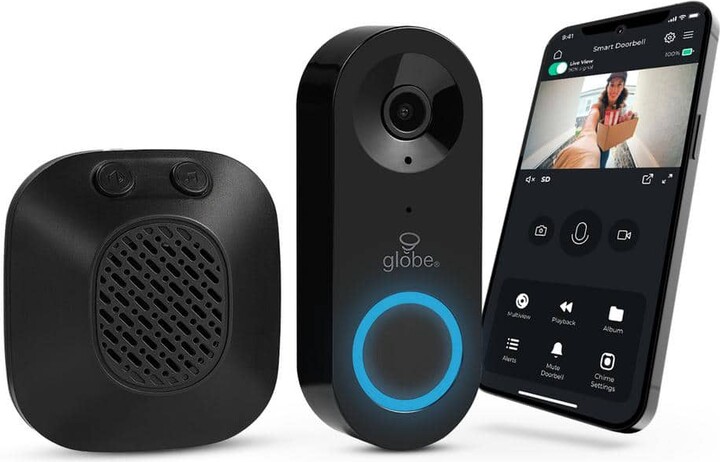 Heath Zenith Hardwired Smart Motion Detection Night Vision Doorbell Kit