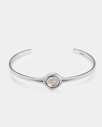 Ted Baker LYYKA Spinning button sterling silver bangle