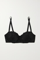Thumbnail for your product : Cosabella Never Say Never Pushie Pushup Stretch-lace Underwired Bra - Black