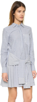 Thumbnail for your product : Derek Lam 10 Crosby Tie Waist Shirtdress