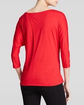 Thumbnail for your product : Three Dots Drape Front Top
