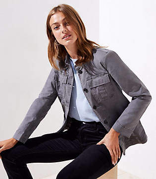 women's cotton utility jacket