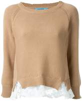Thumbnail for your product : GUILD PRIME crew neck lace insert jumper