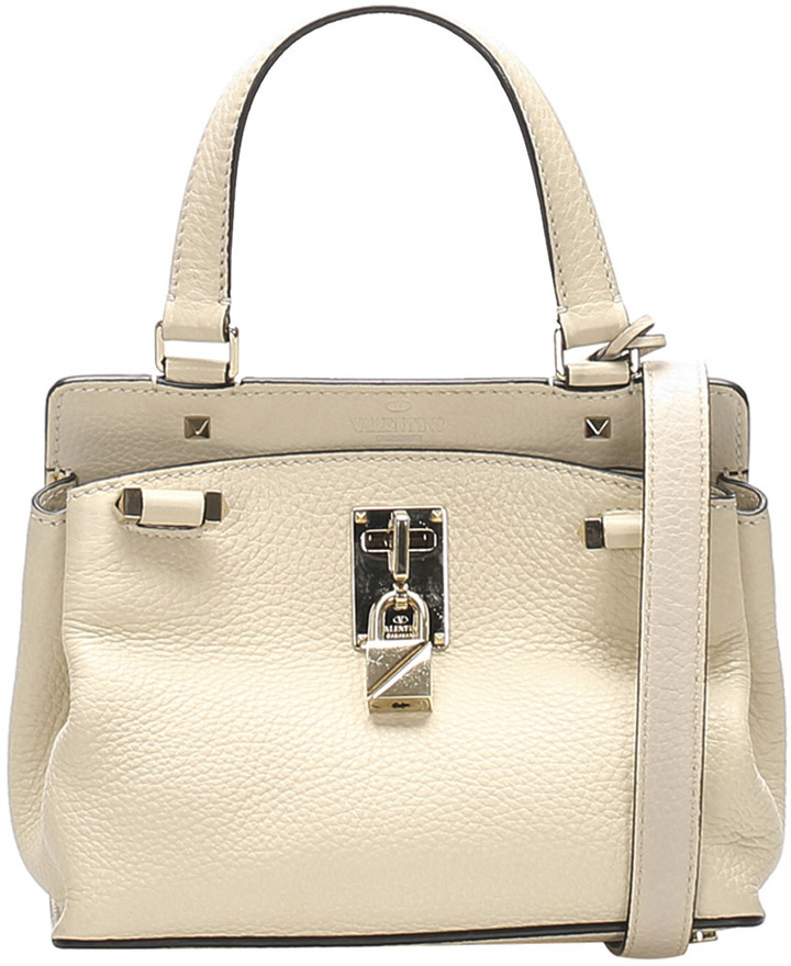 Cream satchel bag Clearance