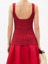Thumbnail for your product : Aje Overture Ribbed Tank Top - Red