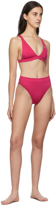 Nike Pink Essential High Waist Bikini Bottom