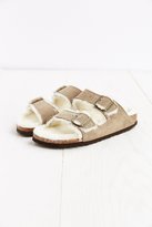 Thumbnail for your product : Birkenstock Arizona Shearling Taupe Suede Sandal