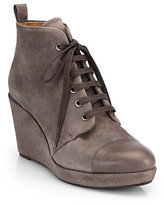 Thumbnail for your product : Coclico Henri Suede Lace-Up Wedge Ankle Boots