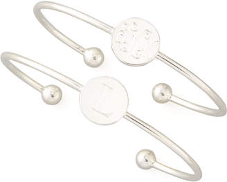 Sarah Chloe Silver Ella Adjustable Engravable Disc Bracelet