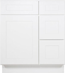 HomLux Bases-Drawers Right 30" × 21" × 34.5"Camlock Easy to Assemble Vanity Cabinet