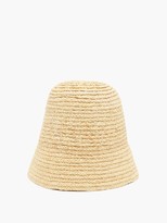 Thumbnail for your product : Ruslan Baginskiy Woven Straw Bucket Hat - Beige