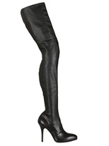 Thumbnail for your product : Strategia 100mm Stretch Faux Leather Boots