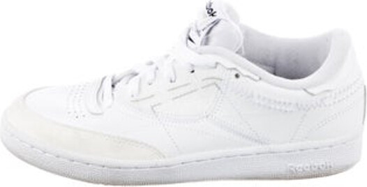 Maison Margiela x Reebok Leather Low Top Sneakers White Round-Toes Lace-Up Closure at Uppers Unfortunately, due to restrictions, this item may not be eligible for shipping in all areas.