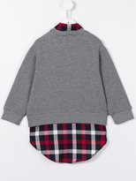 Thumbnail for your product : Fay Kids - shirt hem sweatshirt - kids - Cotton/Polyester/Spandex/Elastane - 8 yrs
