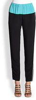 Thumbnail for your product : 3.1 Phillip Lim Contrast Silk Jogging Pants