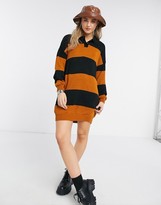 Thumbnail for your product : ASOS DESIGN rugby dress in stripe