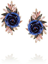 Thumbnail for your product : Erickson Beamon Urban Jungle gold-plated Swarovski crystal earrings