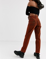 Thumbnail for your product : Collusion x005 straight jeans in overdyed red