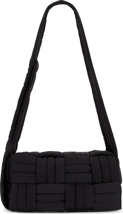 Bottega Veneta Medium Padded Tech Cassette Paper Bag in Black