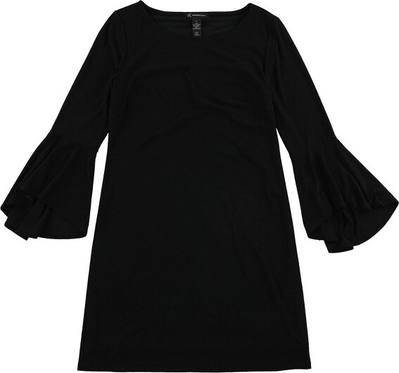 International Concepts I.N.CInternationalConceptsWomensBellSleeveA-lineDress,deepblack,X-Large