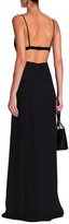 Thumbnail for your product : Alexander Wang Alexanderwang.t Satin-trimmed Cutout Crepe Gown