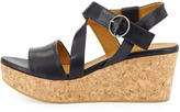 Thumbnail for your product : Coclico Mel Strappy Cork Wedge Sandal, Navy