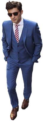 Lilis® Men's Fashion Classic 2 Buttons 3 Pieces Suits Groom Tuxedos Slim Fit